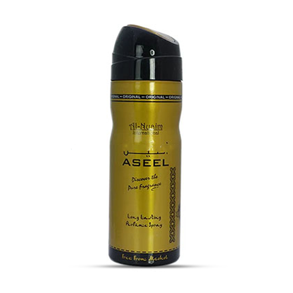 Al -Nuaim Perfume Spary Aseel - 200 ml (Alcohol Free)