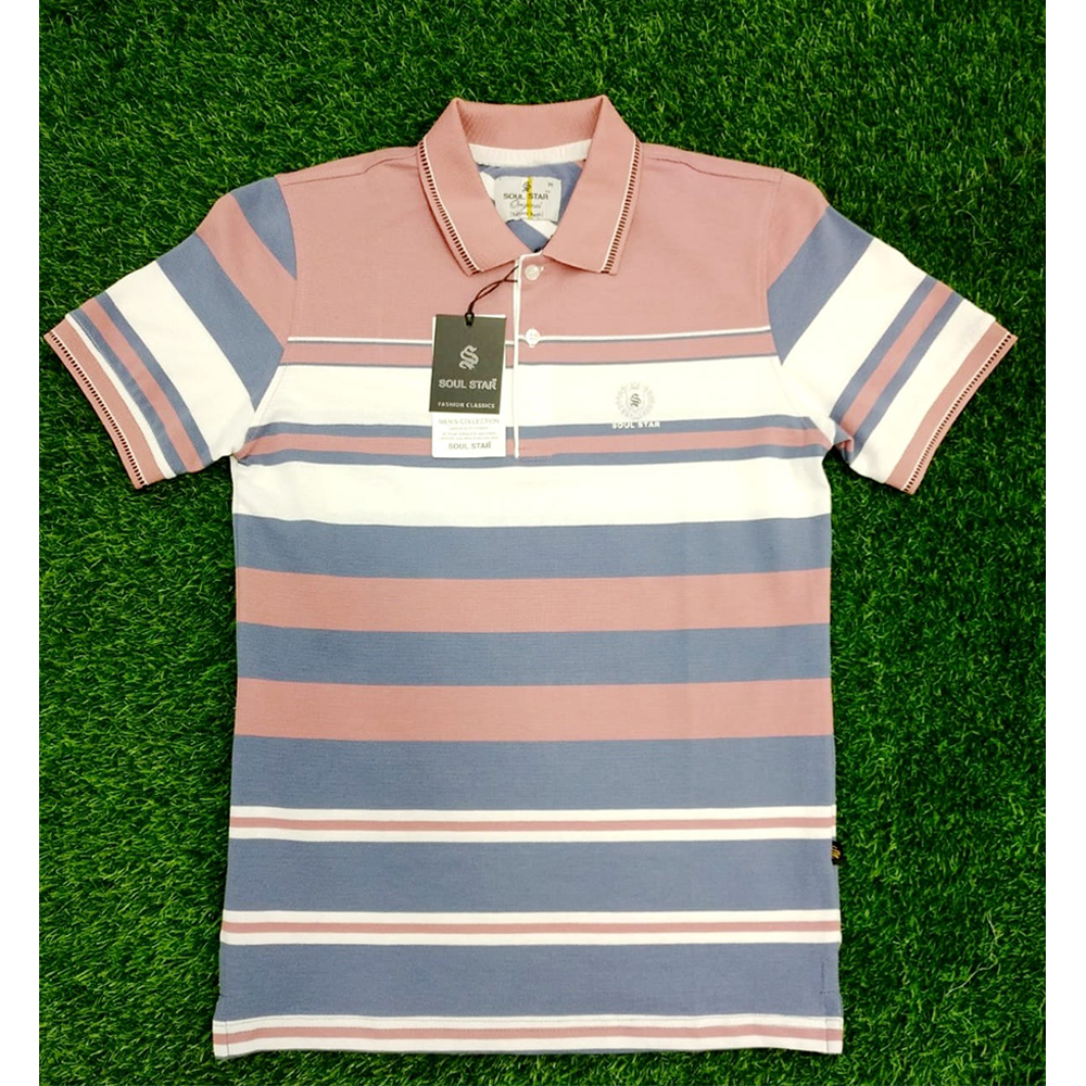 Cotton Polo T-Shirt For Men - Multicolor