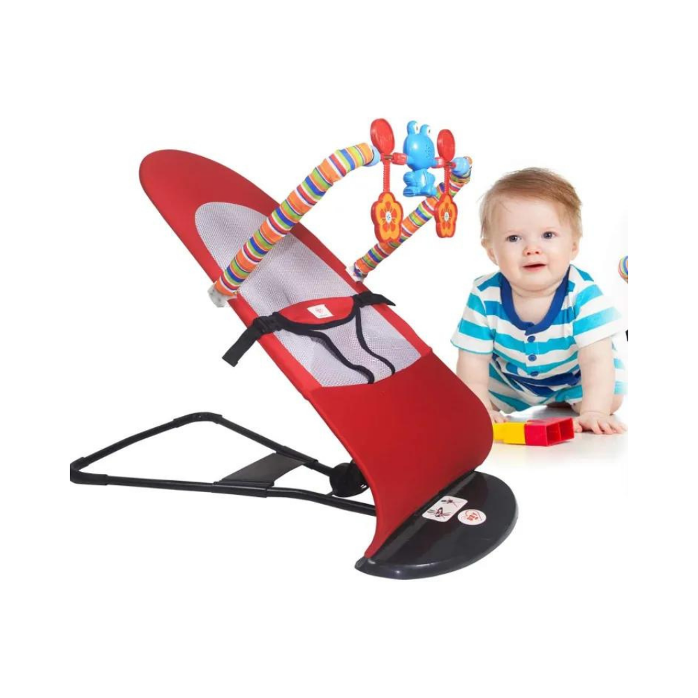 Baby Bouncer Chair With Toy - Magenta