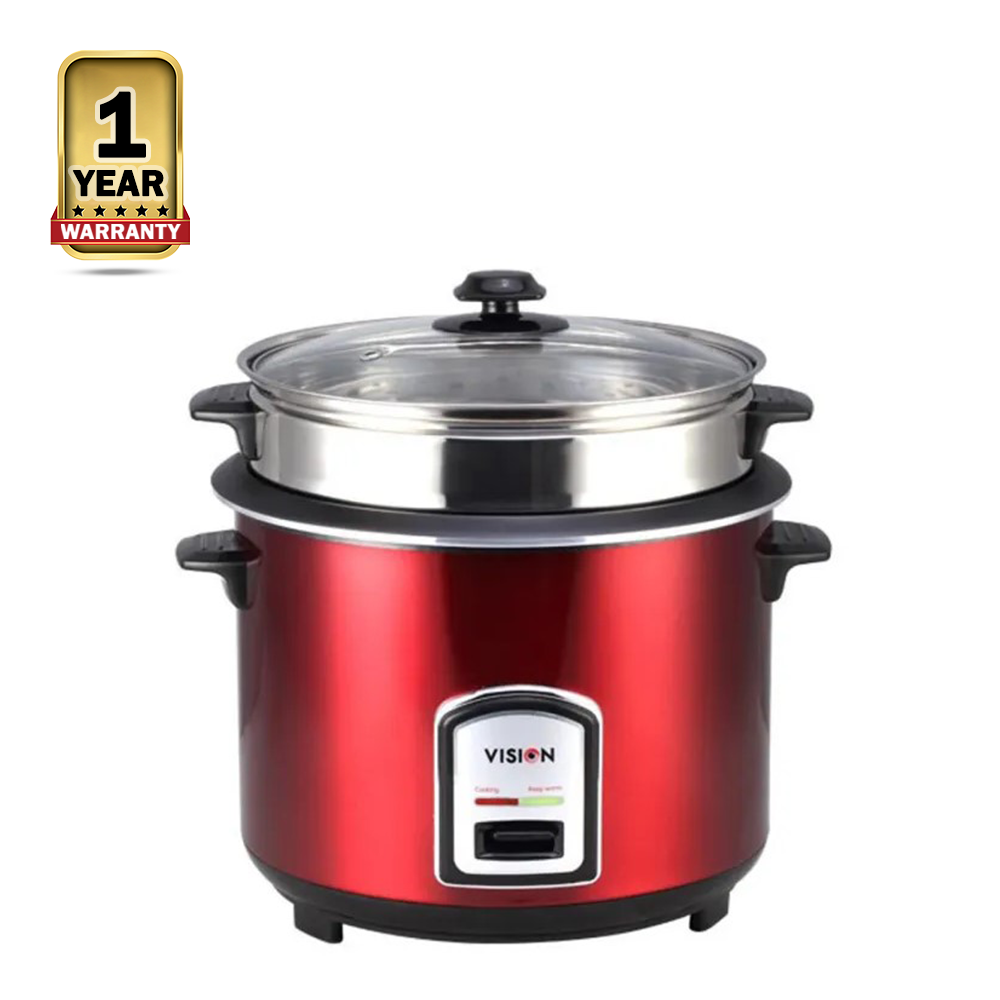 Vision Double Pot Rice Cooker - 1.8 Liter - Red