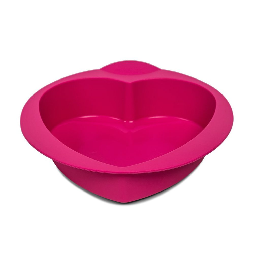 Silicone heart outlet pan