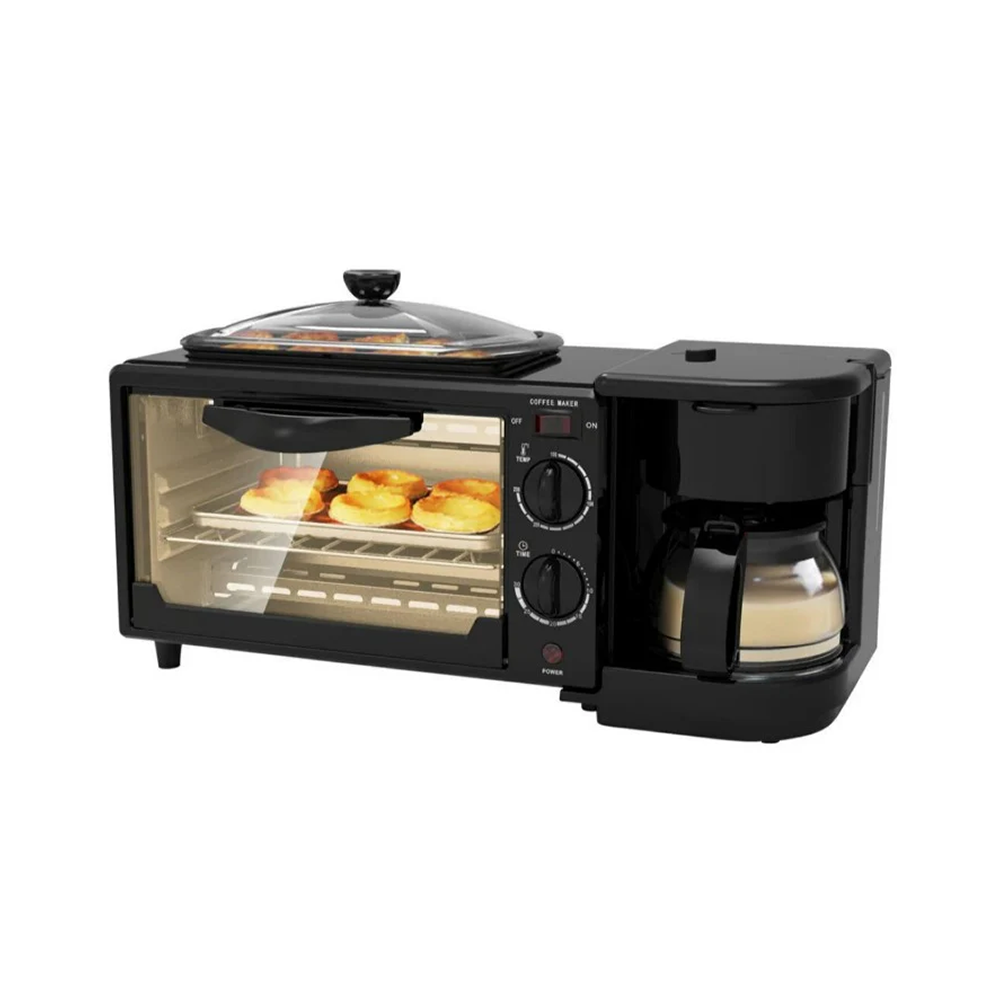 Sokany SK-145 3 In1 Breakfast Makers Multi Function Breakfast Machine - Black