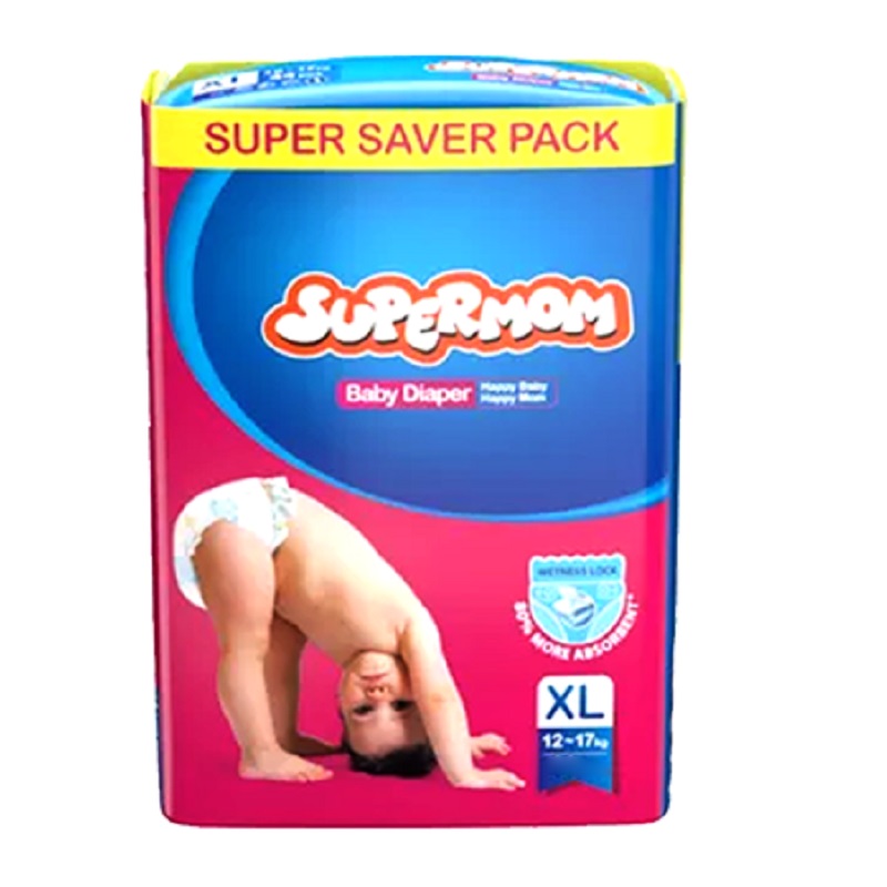 Supermom Baby Diaper - Extra Large - 12-17kg - 40pcs