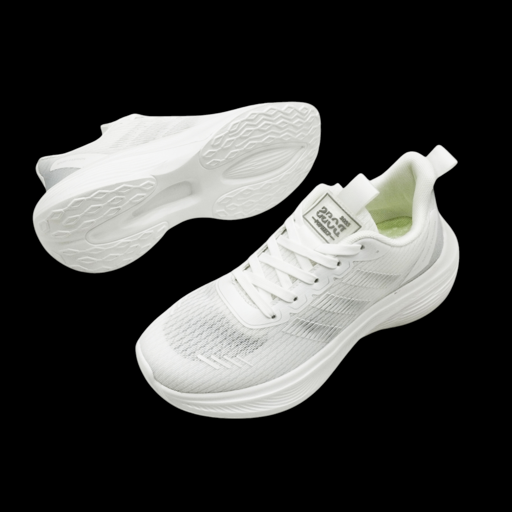 Adidas Mesh Casual Running Shoes For Men - White -007