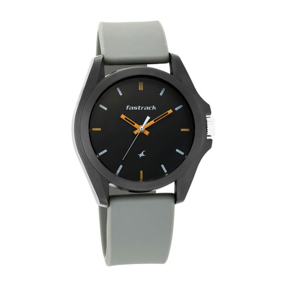 Fastrack Fastfit Quartz Analog Watch - Grey Dial Silicone Strap