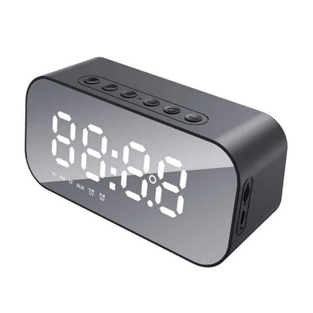 Havit HV-M3 Portable Alarm Clock Bluetooth Speaker - Black