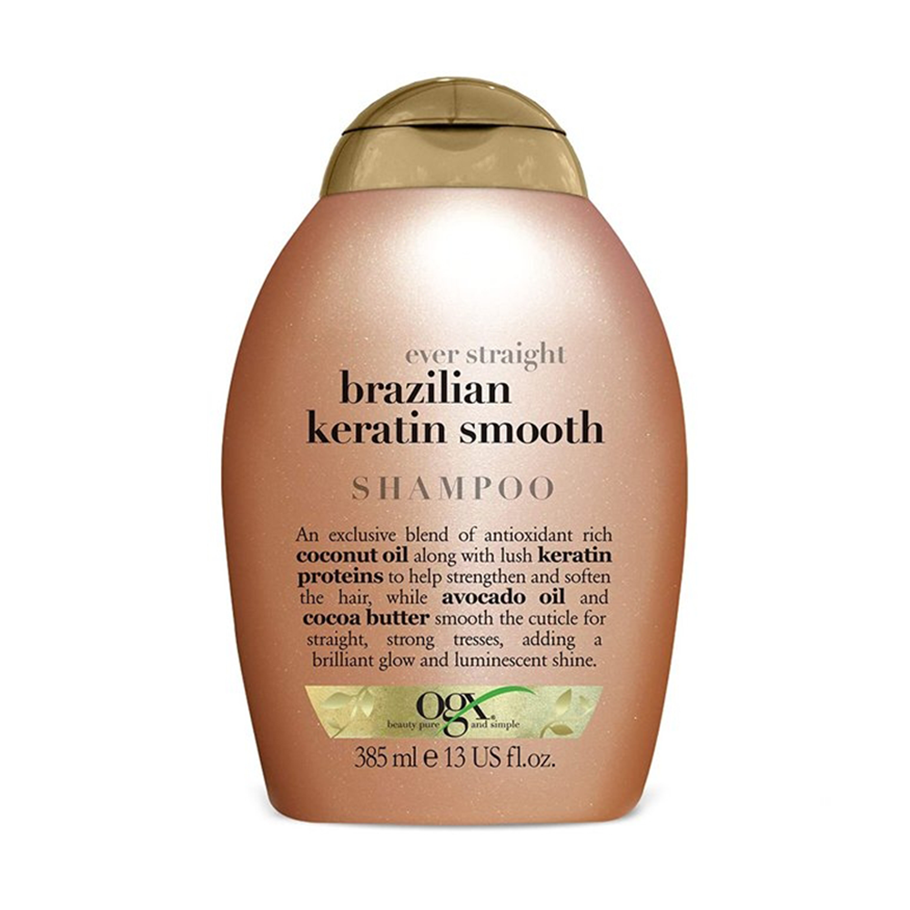 OGX Ever Straight Brazilian Keratin Smooth Shampoo - 385ml