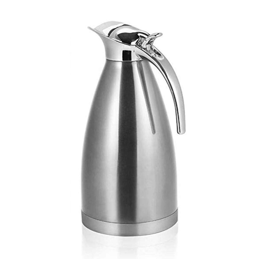 Stainless Steel Thermal Coffee Pot Vacuum Jug - Silver