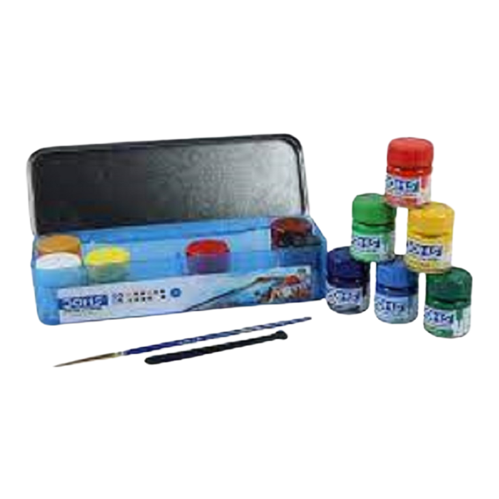 Doms Poster Color - 12 Color with 1 Agitator and 1 Brush