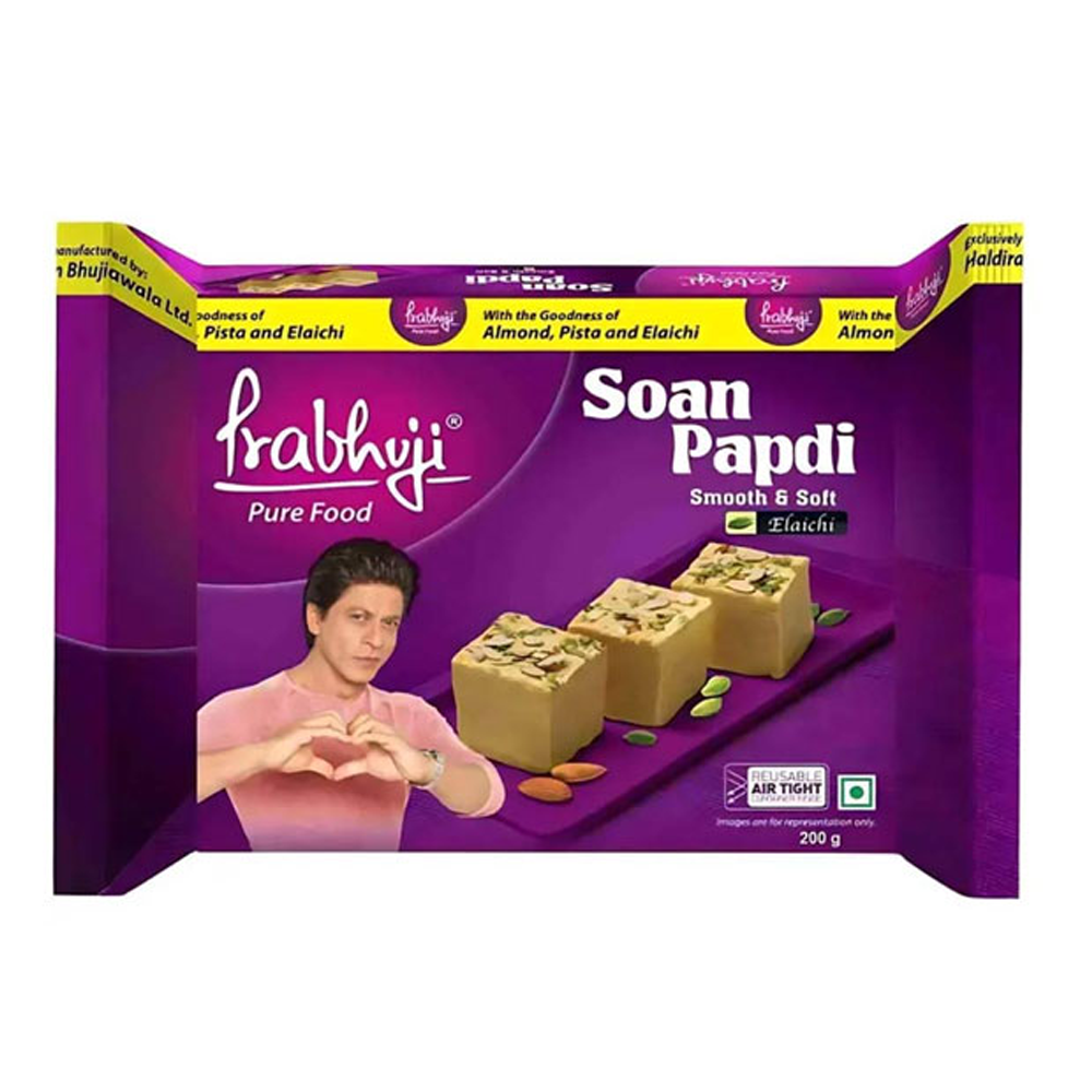Prabhuji Elaichi Smooth and Soft Soan Papdi - 200gm