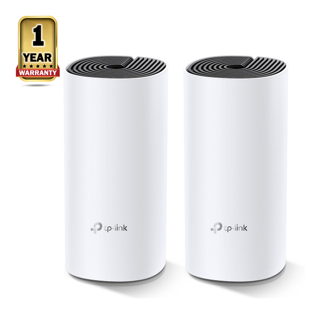 TP-Link Deco M4 Double Pack Whole Home Mesh Wi-Fi System Dual-Band Router - White - bgwi-054