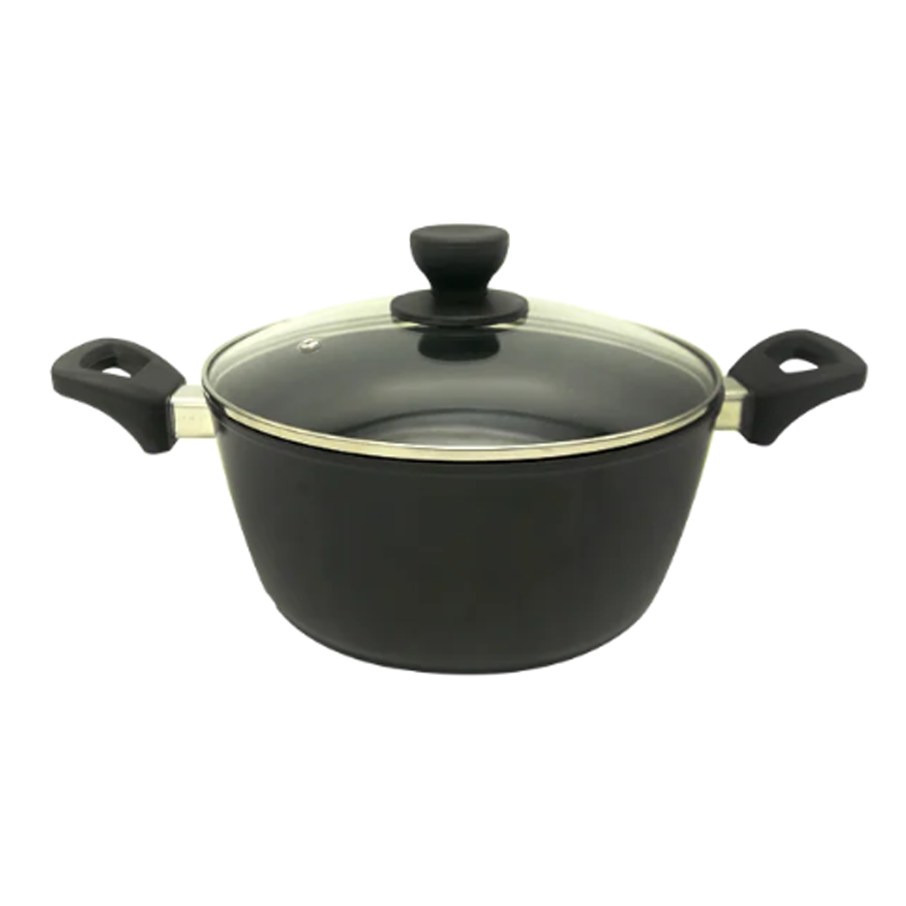 Hamko Induction Bottom Casserole Pan With Glass Lid - 26cm