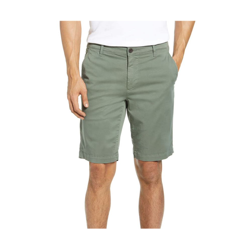 Twill Cotton Two Quarter Pant For Men - 4700 - Light Gray