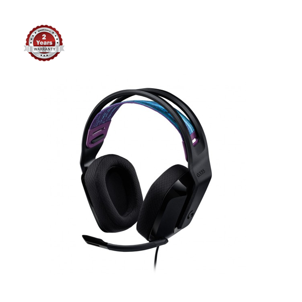 Logitech G335 Gaming Headset Headphone - Black