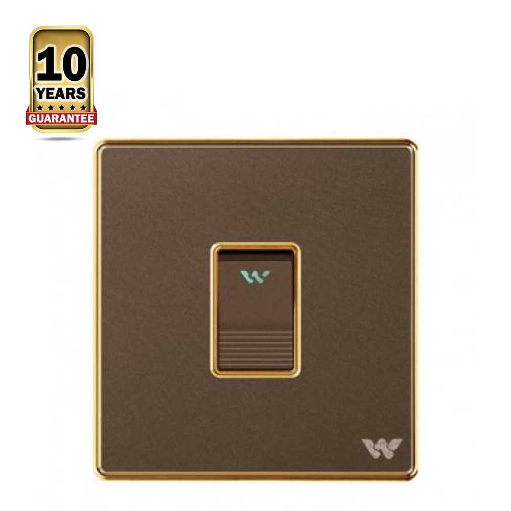 Walton Premio WP1GS1 1 Gang 1 Way Switch - Dark Brown