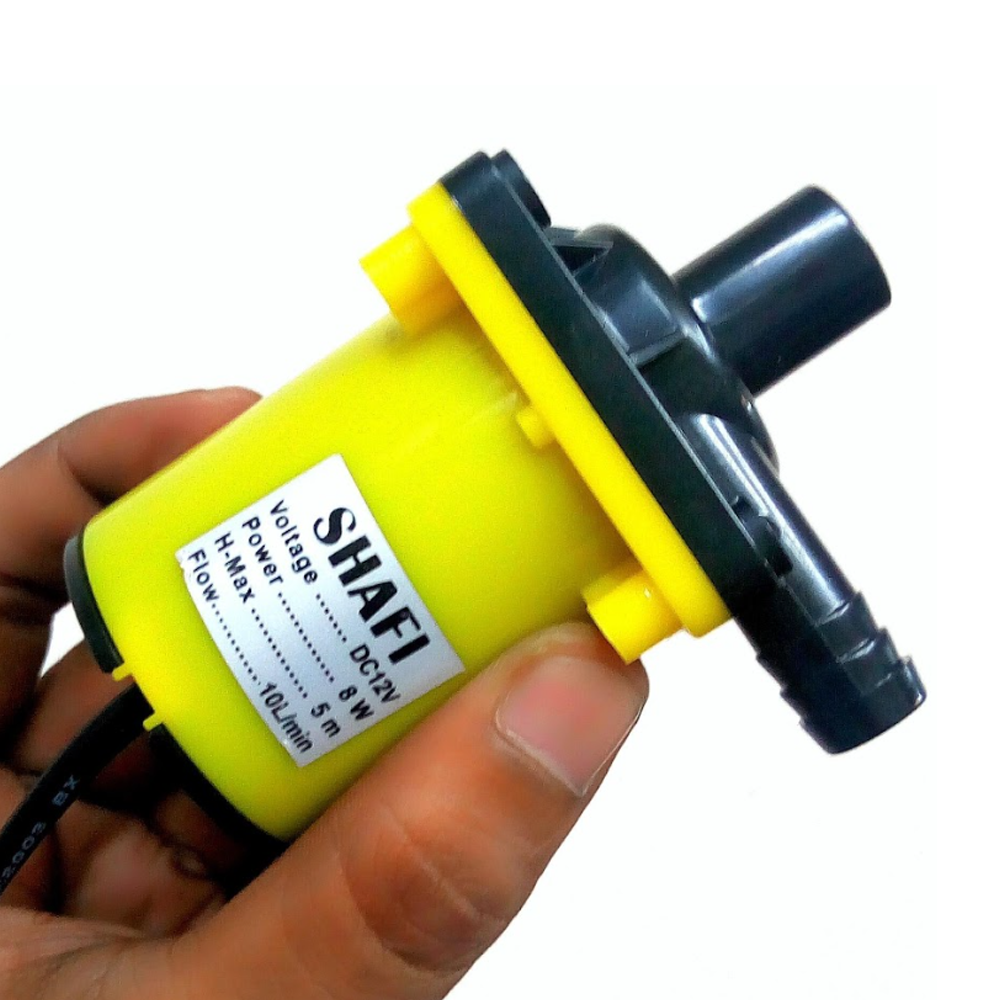 Waterproof Mini Submersible DC Pump - 8 Watt - Yellow