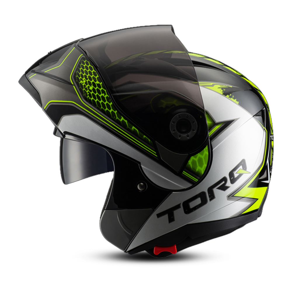 Torq Drift Helmets Glossy Yellow And Black 