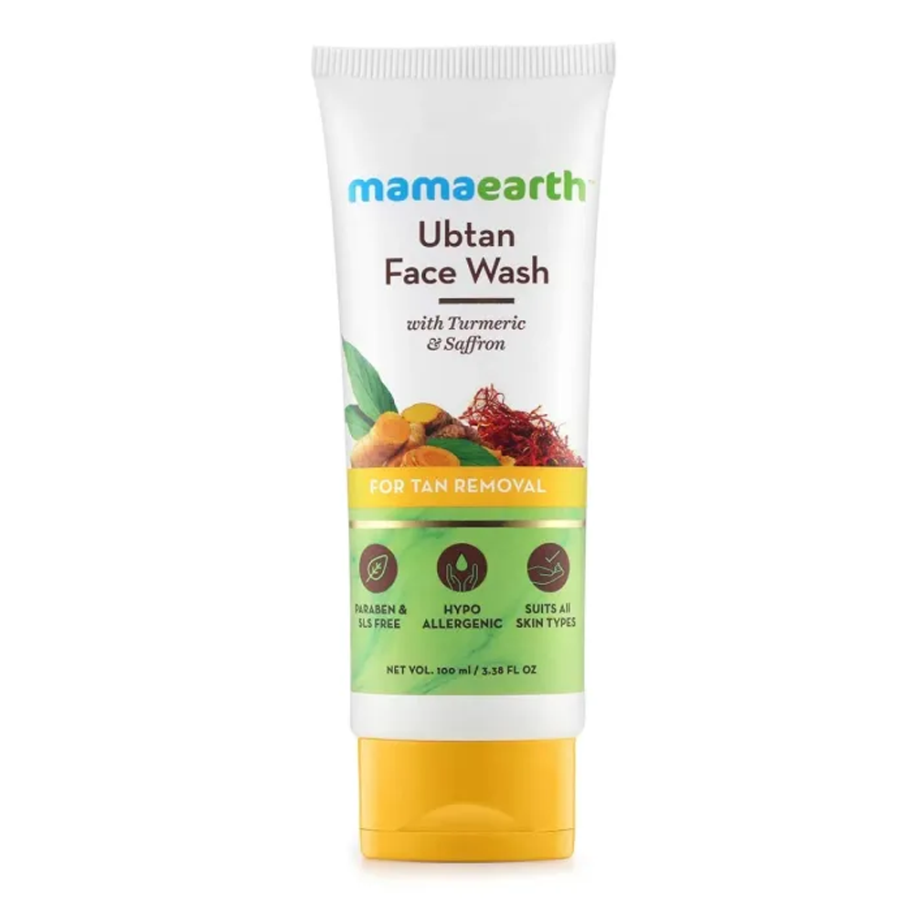 Mamaearth Ubtan Face Wash with Turmeric and Saffron - 100ml