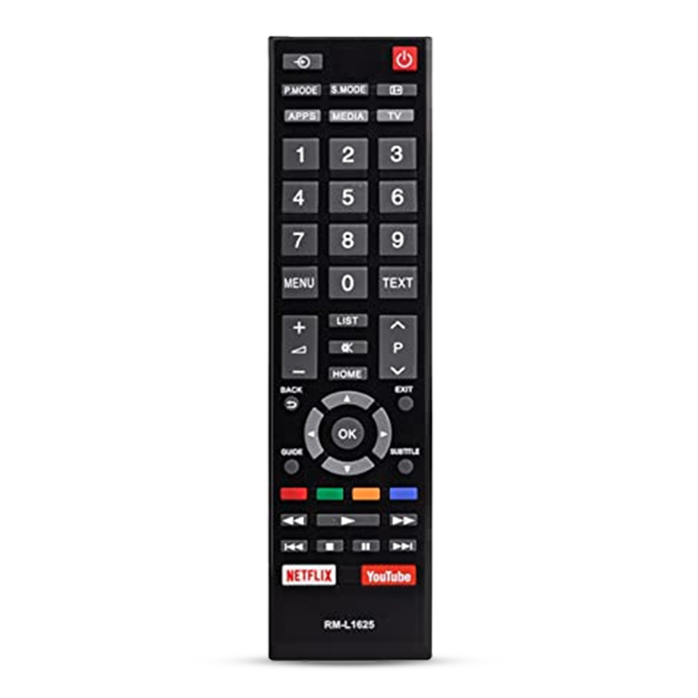 Toshiba RM-L1625 Smart LCD LED TV Remote - Black