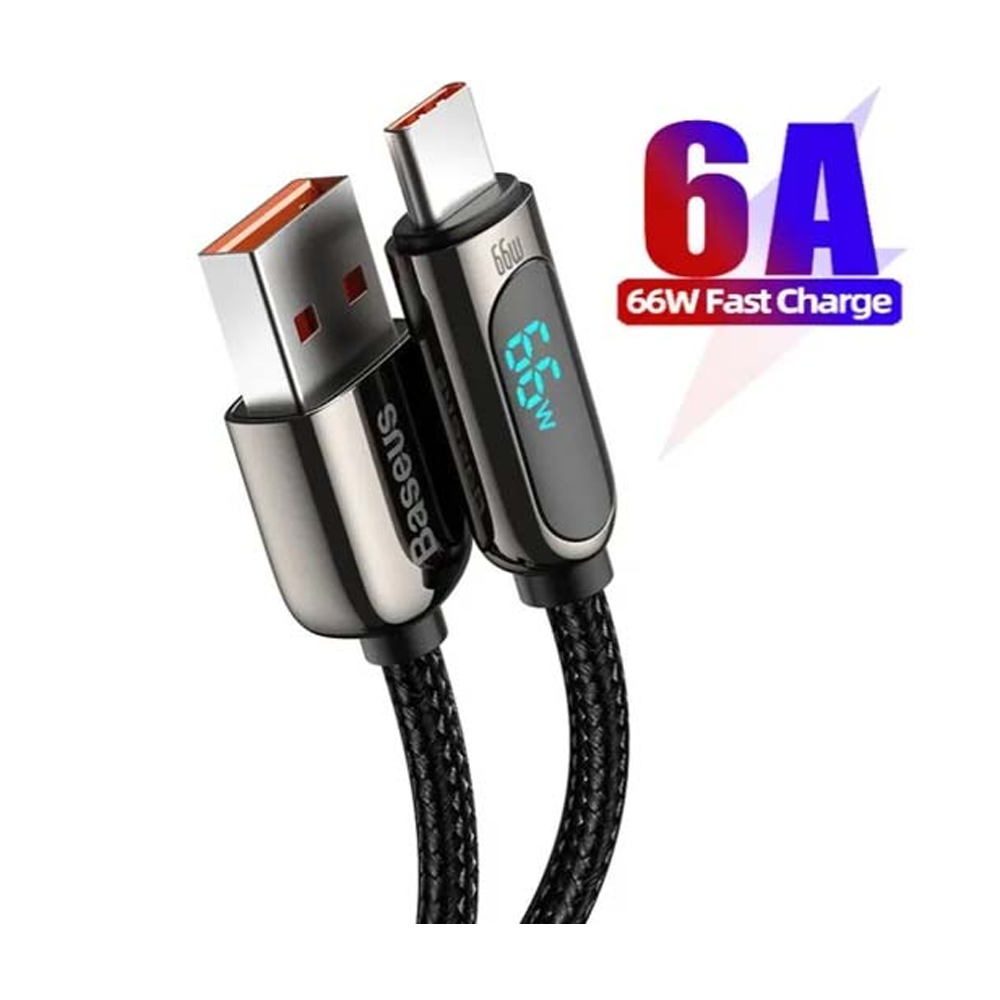 Baseus 66W Display Fast Charging Data Cable USB to Type-C