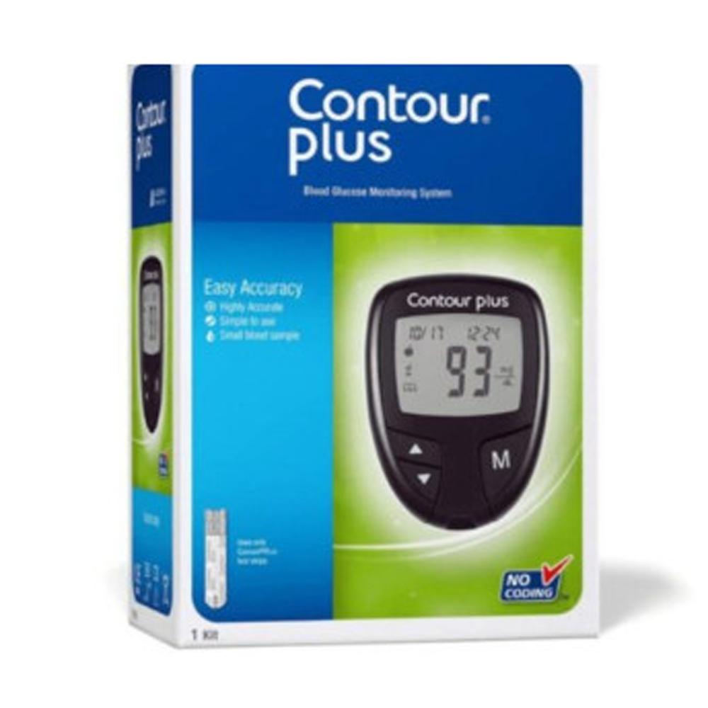 Contour Plus Blood Glucose Meter - Black