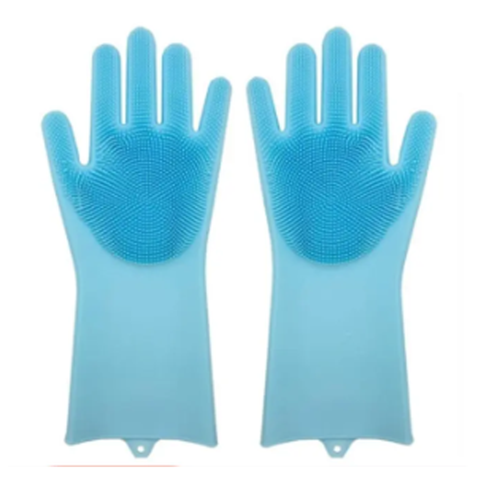 Telebrands Multipurpose Magic Silicone Dishwashing Gloves Turquoise