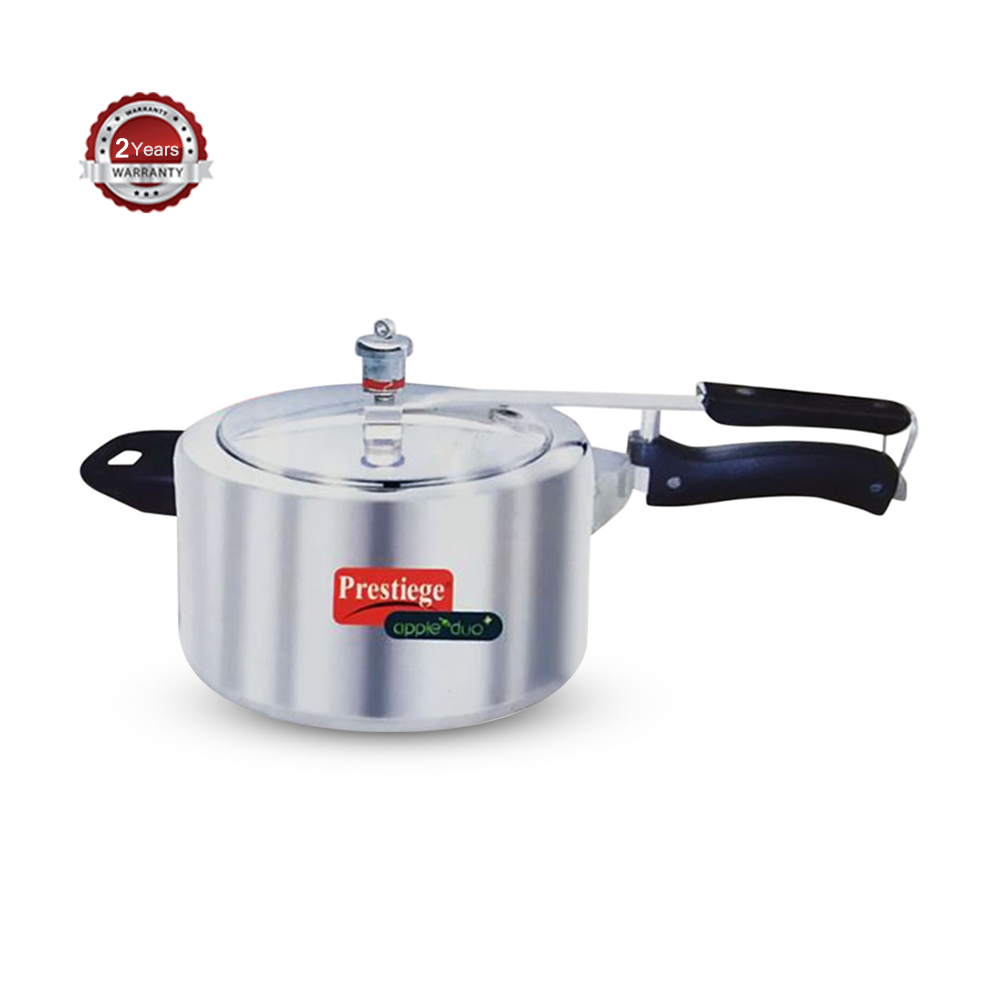 Prestiege Pressure Cooker - 6.5 Liter - Silver