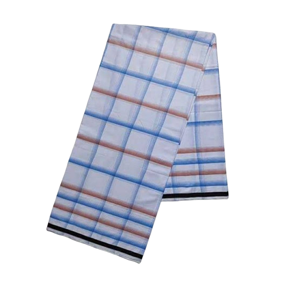 Cotton Lungi for Men - White - B08