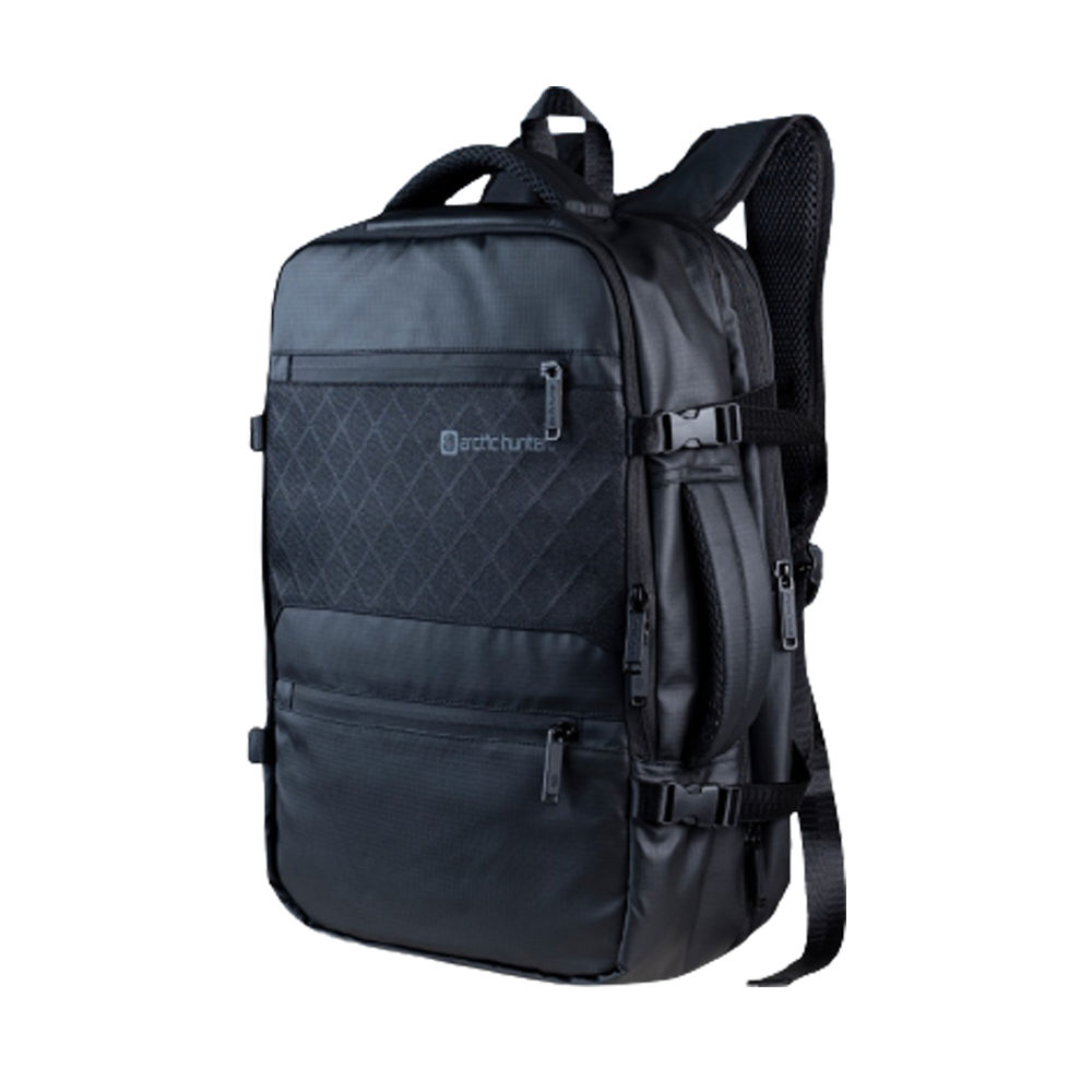 Oxford Polyester Nylon Backpack - Black