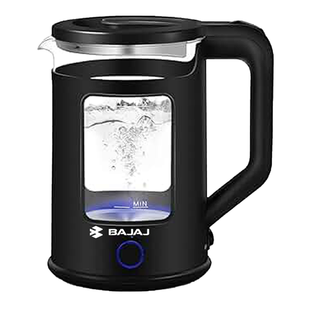 Bajaj AE1881 Double Layer Electric Glass Kettle - 2 Liter - Black
