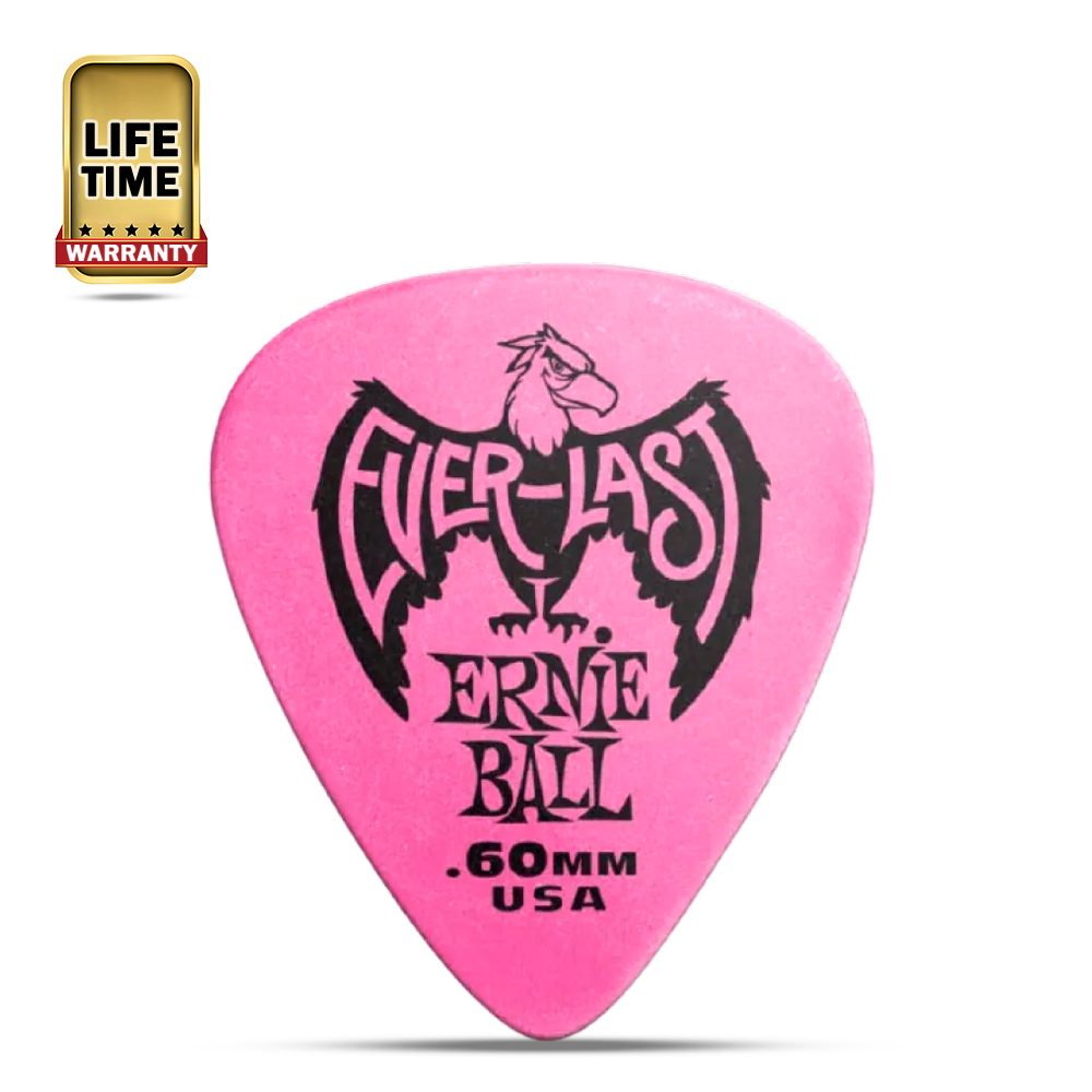 Ernie Ball Everlast Guitar Picks - .60mm - Pink