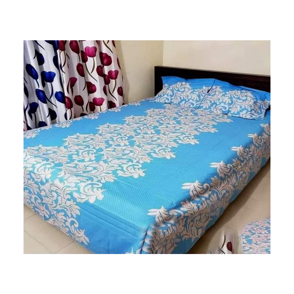 King Size Cotton Panel Bedsheet - NT-59 - Multicolor