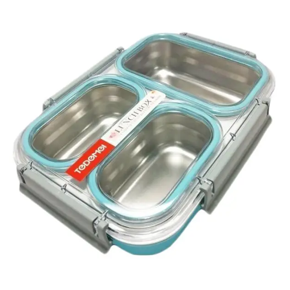 Stainless Steel Bento Box 1.2L - 3 Compartment