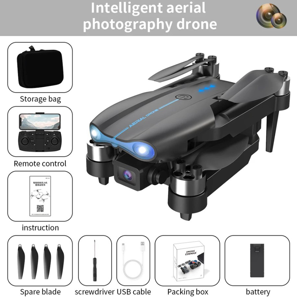 Professional E99 MAX Brushless Motor Drone With Dual HD Camera
