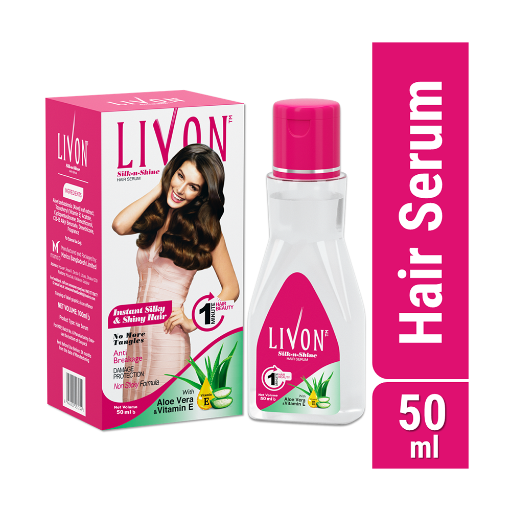 Livon Silk-n-Shine Hair Serum - 50ml - EMB011