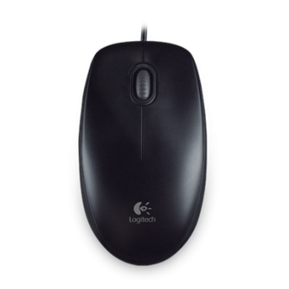 Logitech B100 Optical USB Mouse - Black