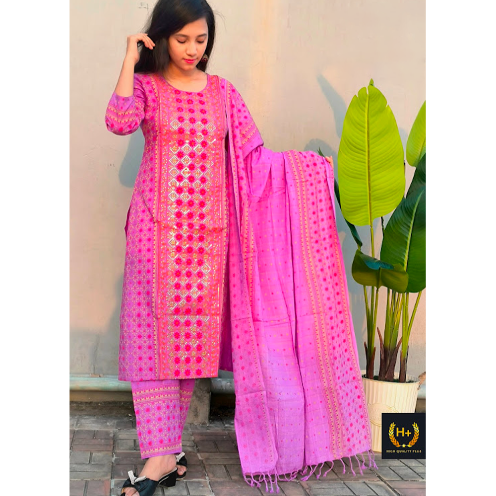 Aarong Cotton Lilaboti Salwar Kameez For Women