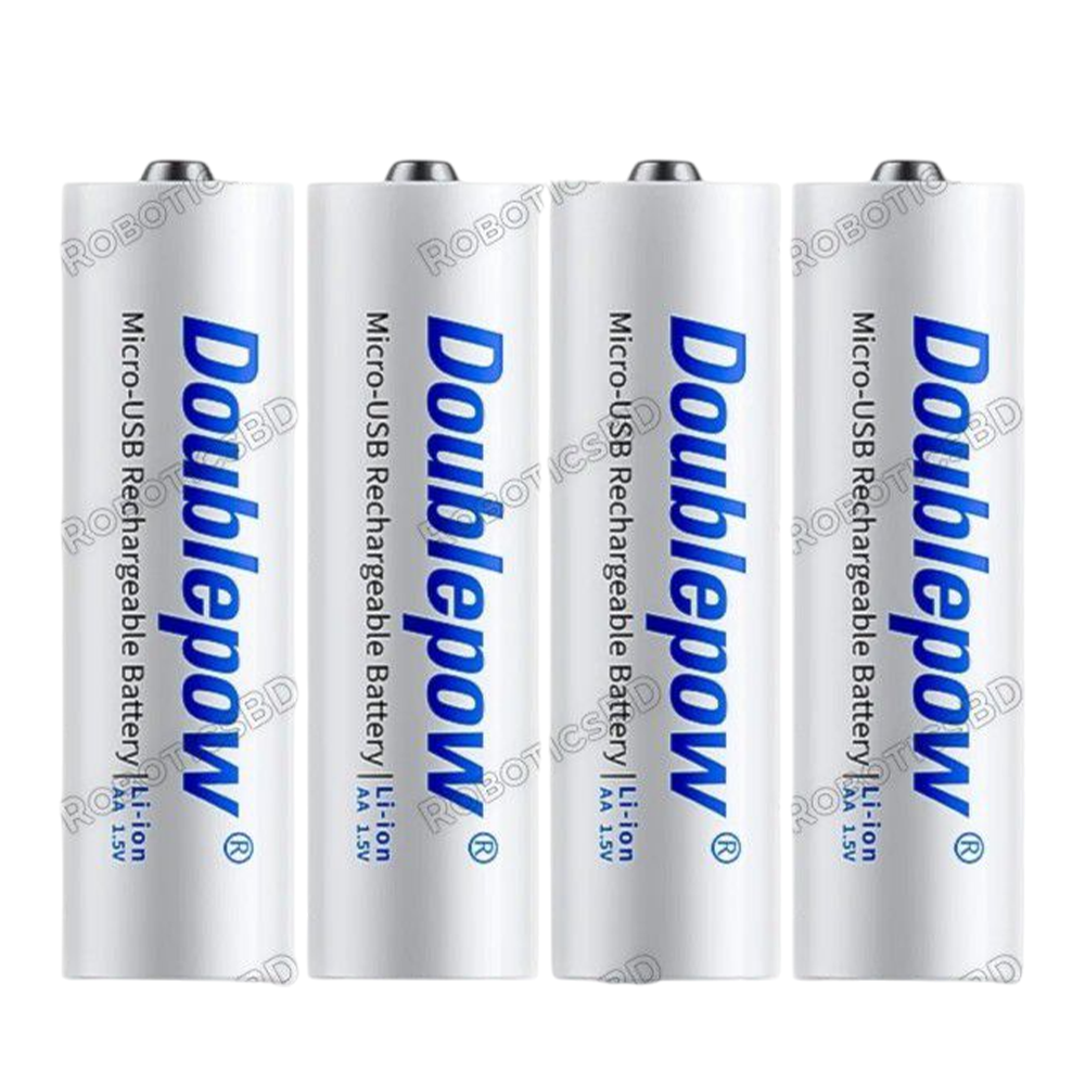 Doublepow Type-C USB Rechargeable AA Battery - 1600mAh