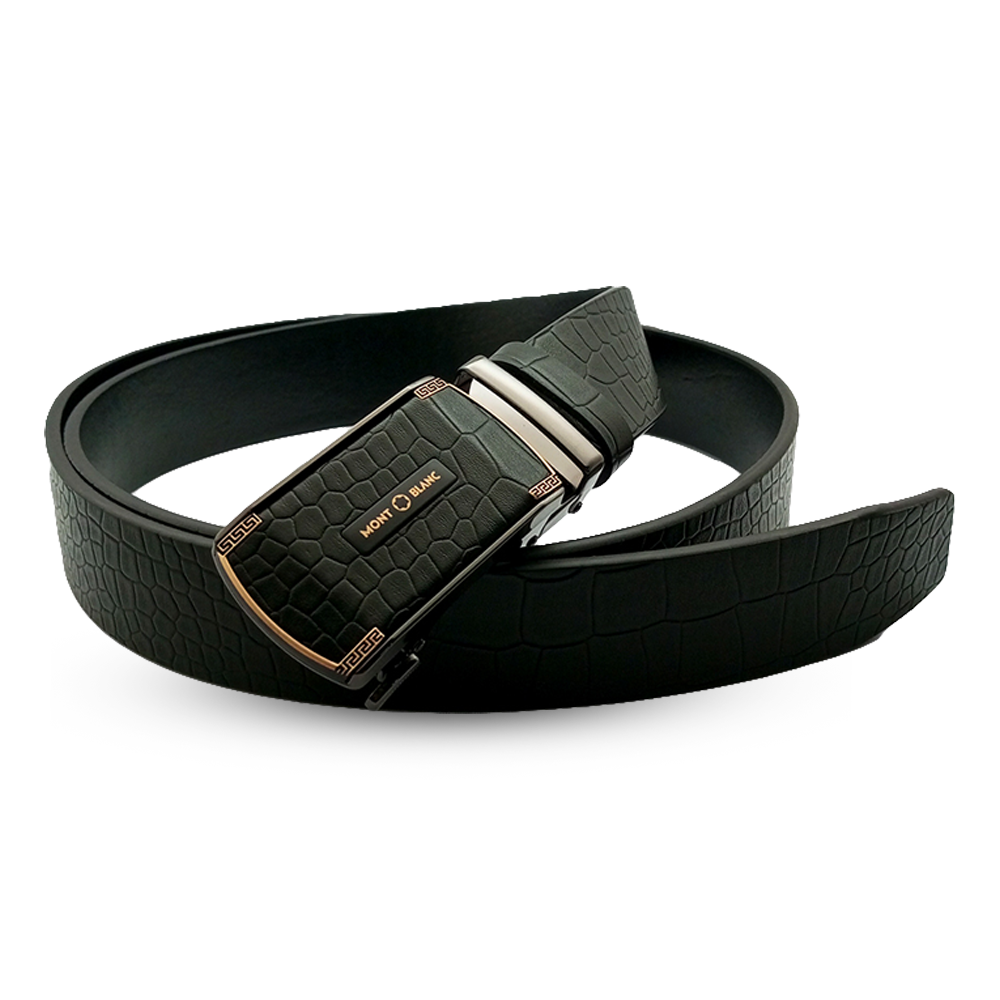 Leather Belt for Men - Black