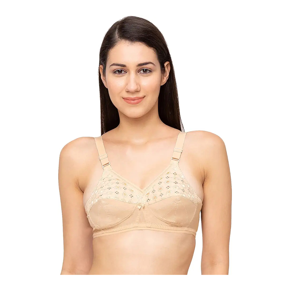 Juliet Nari Cotton Bra For Women - Brown