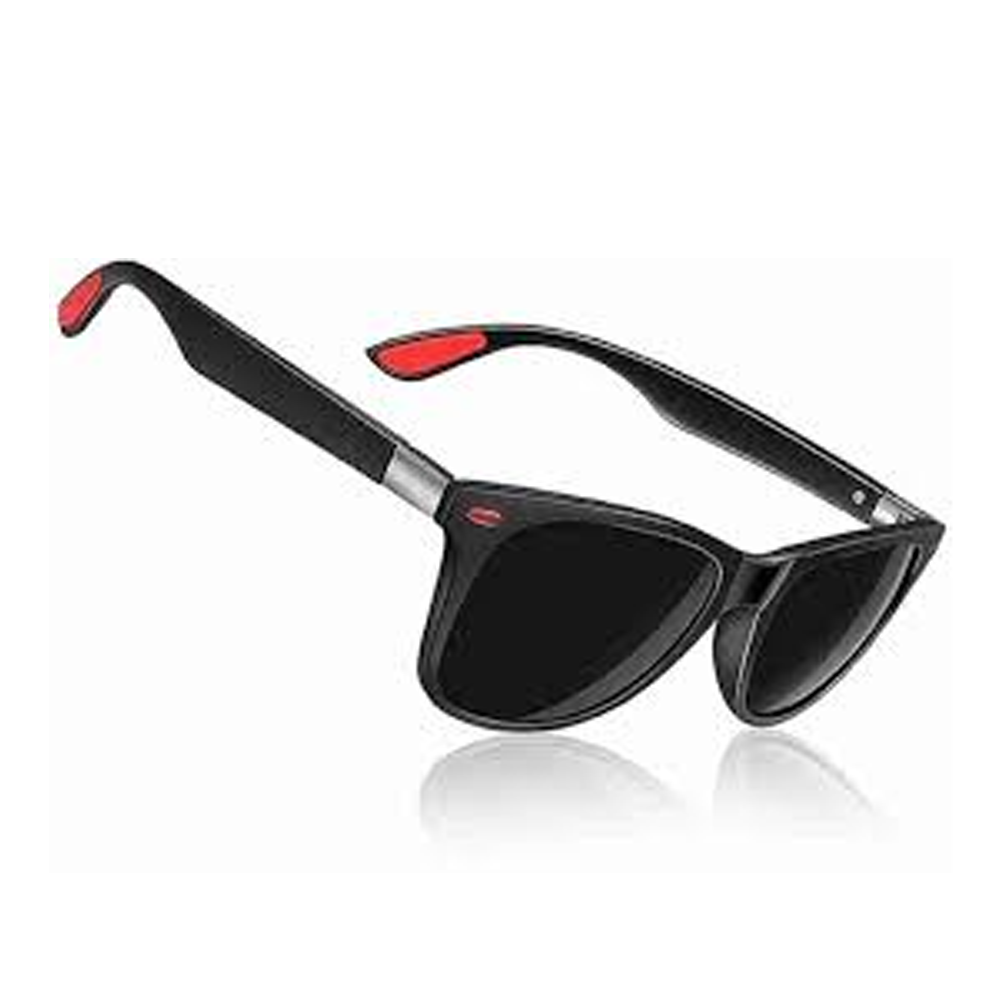 7 Classic Polarized Driving Sunglasses - Black - 6605