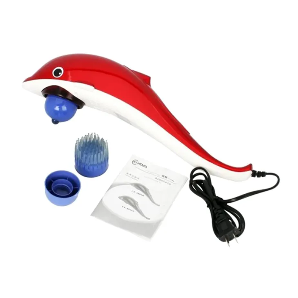 Dolphin Infrared Full Body Fish Massager - White And Red