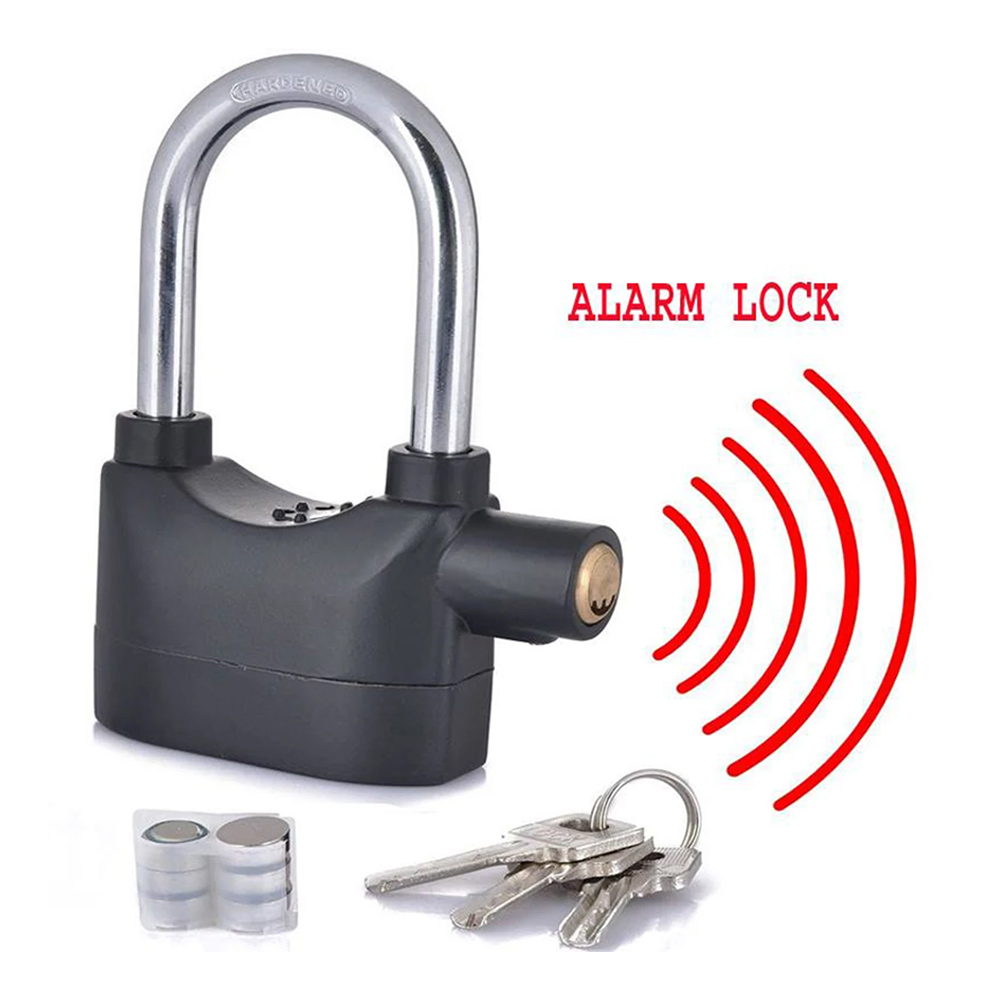 Smart Security Alarm Lock - Black