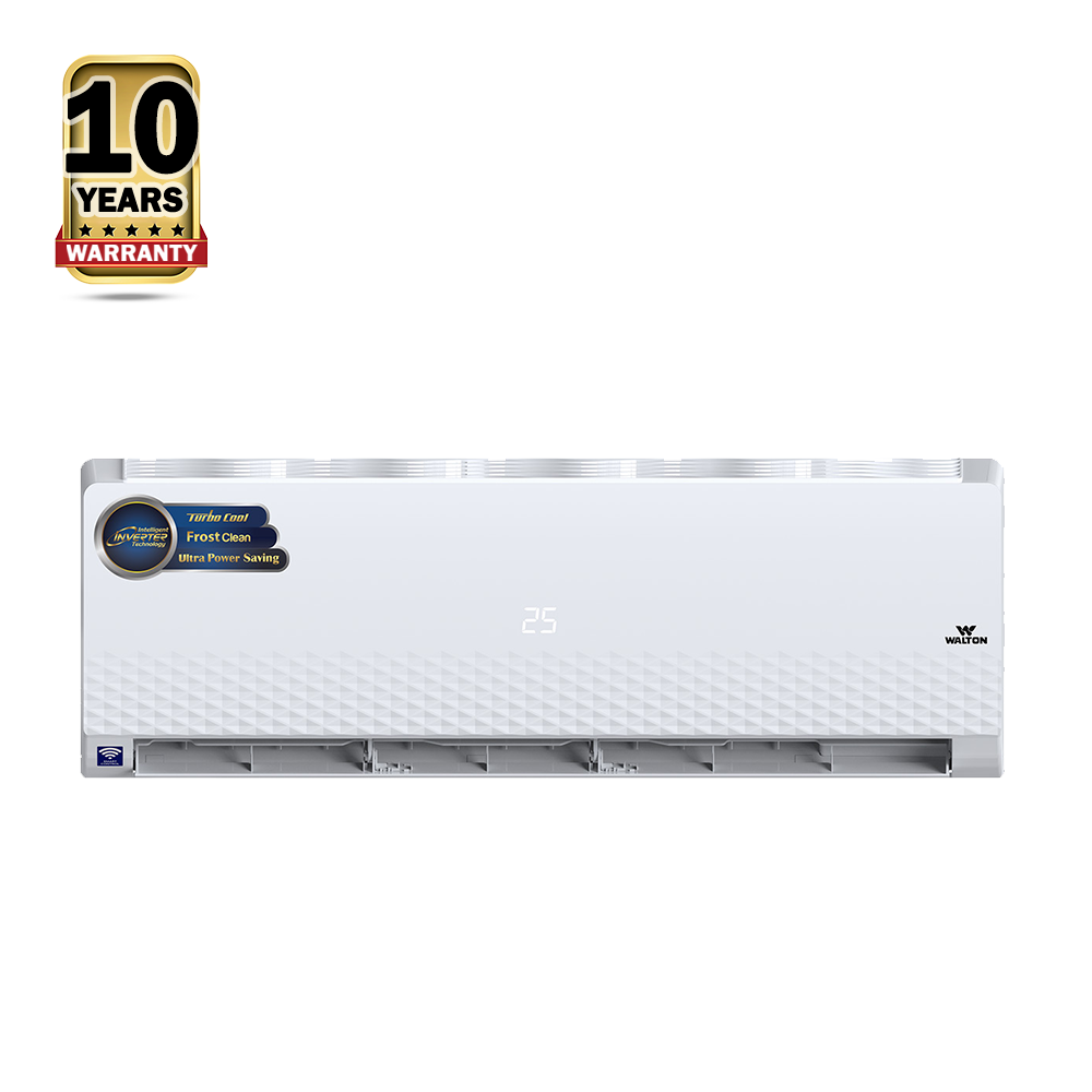 Walton WSIDIAMOND-18F-Smart Split Type Inverter Air Conditioner - 1.5 Ton - White 