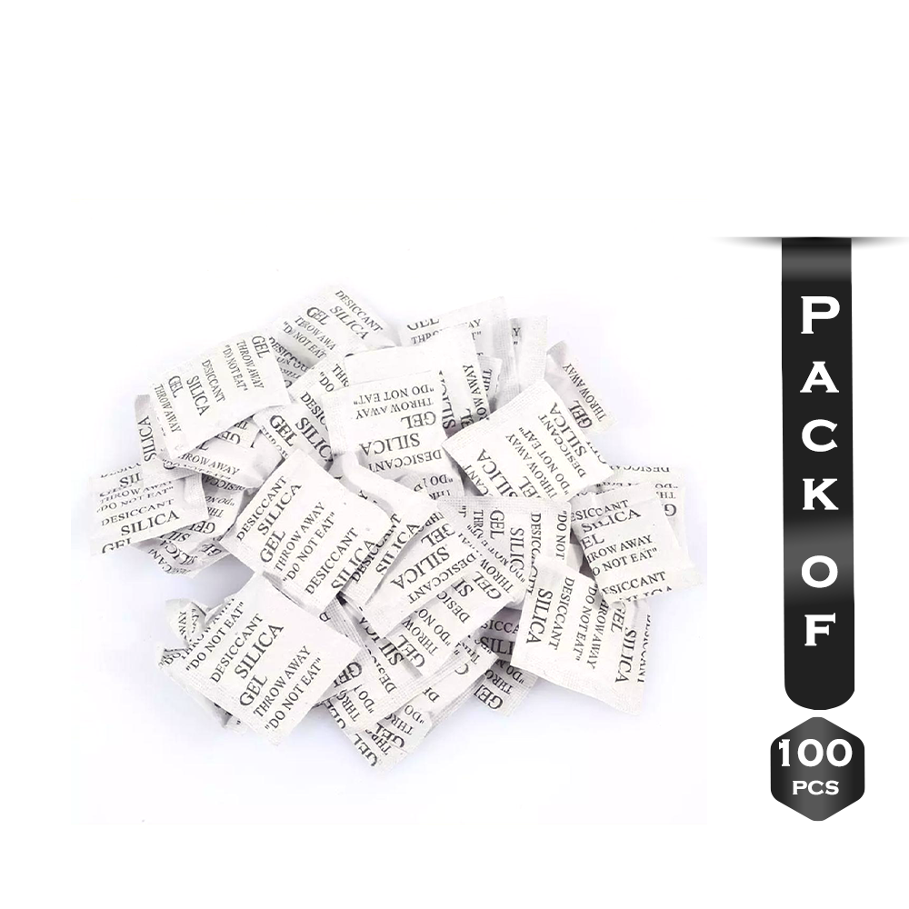 Pack Of 100 Pcs Silica Gel - 2 gram - SA000CRFT106