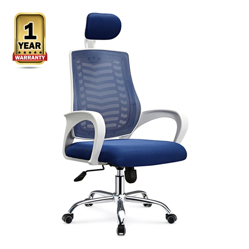Regular Executive Manager Chair - Blue and White - TF03
