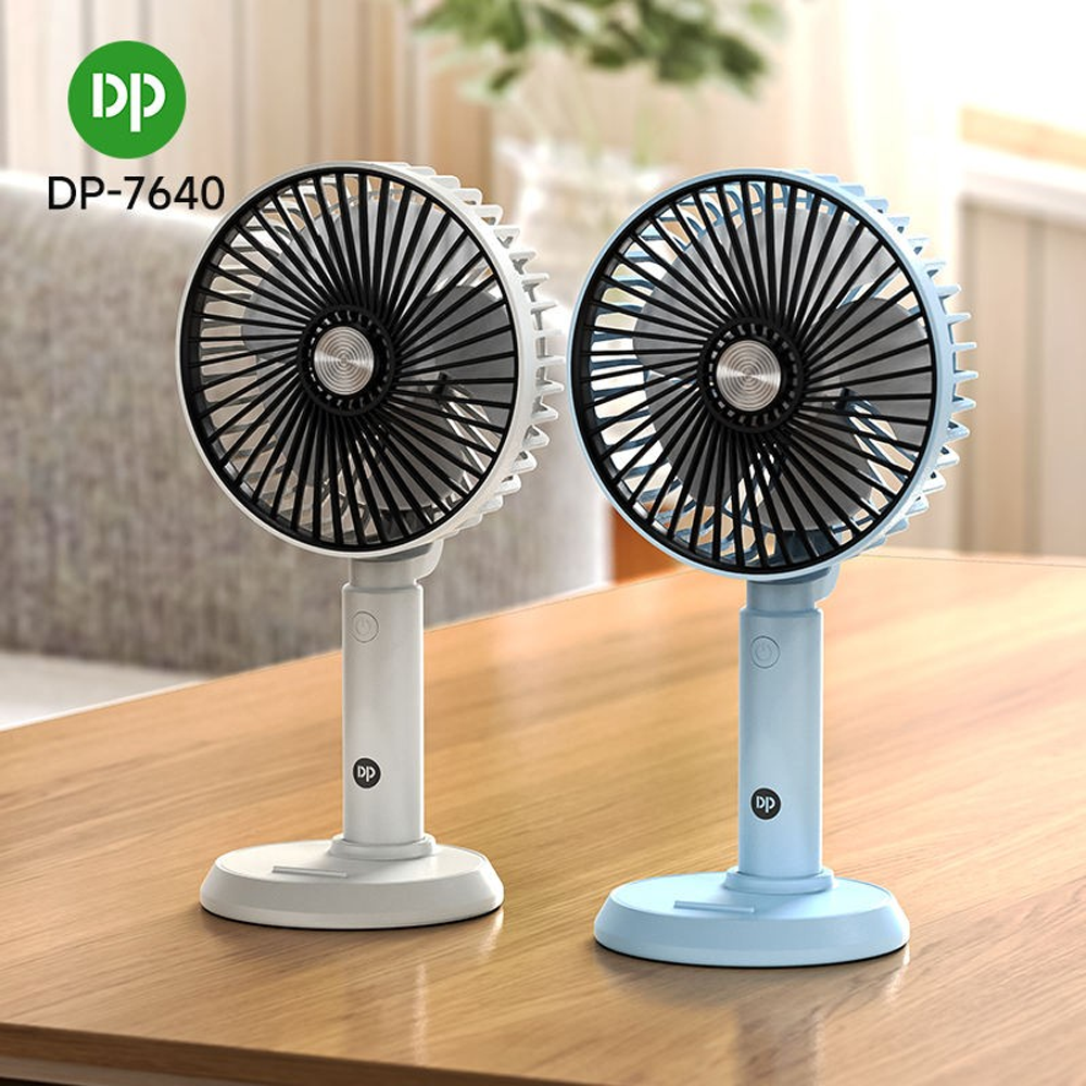 Duration Power Dp-7640 Rechargeable USB Fans - White and Black