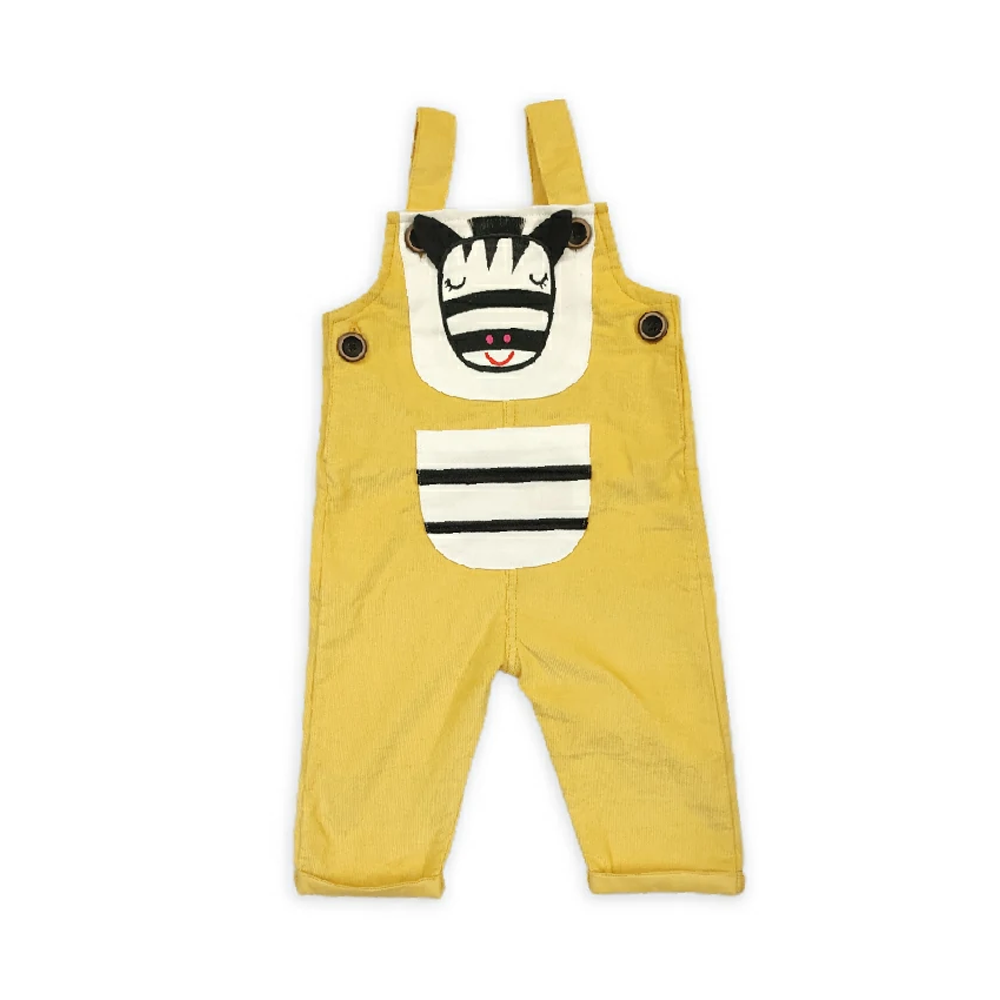 Cotton Hello Marty Romper For Kids - Golden