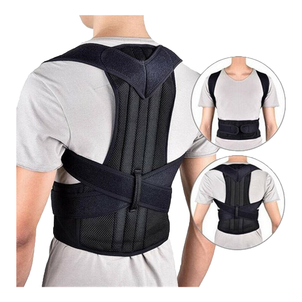 Back Brace Waist Support Belt - Black