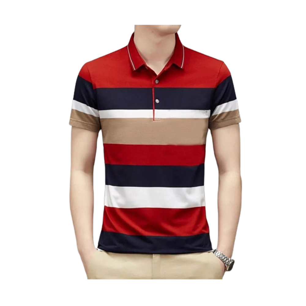 PP Jersey Sublimation Half Sleeve Polo Shirt For Men - Multicolor - PT-05